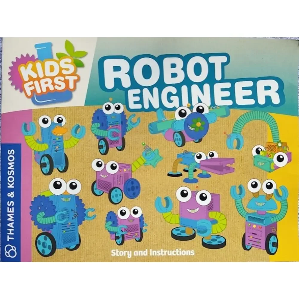 Thames & Kosmos, Kids First, Robot Engineer Kit & Storybook (w/storage case)
